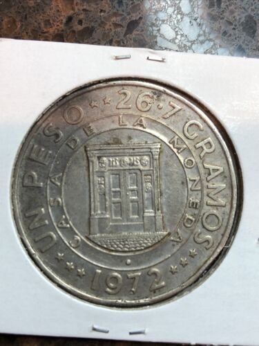 SASA DOMINICAN REPUBLIC 1972 1 Peso Bank Silver Crown - Fresh Stock Dated February 2026