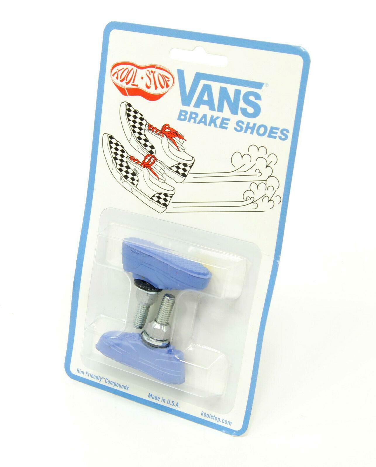 Kool Stop Bicycle Bike Vans BMX THREADED brake pads PURPLE (PAIR) MADE IN USA - Fresh Stock Dated February 2026