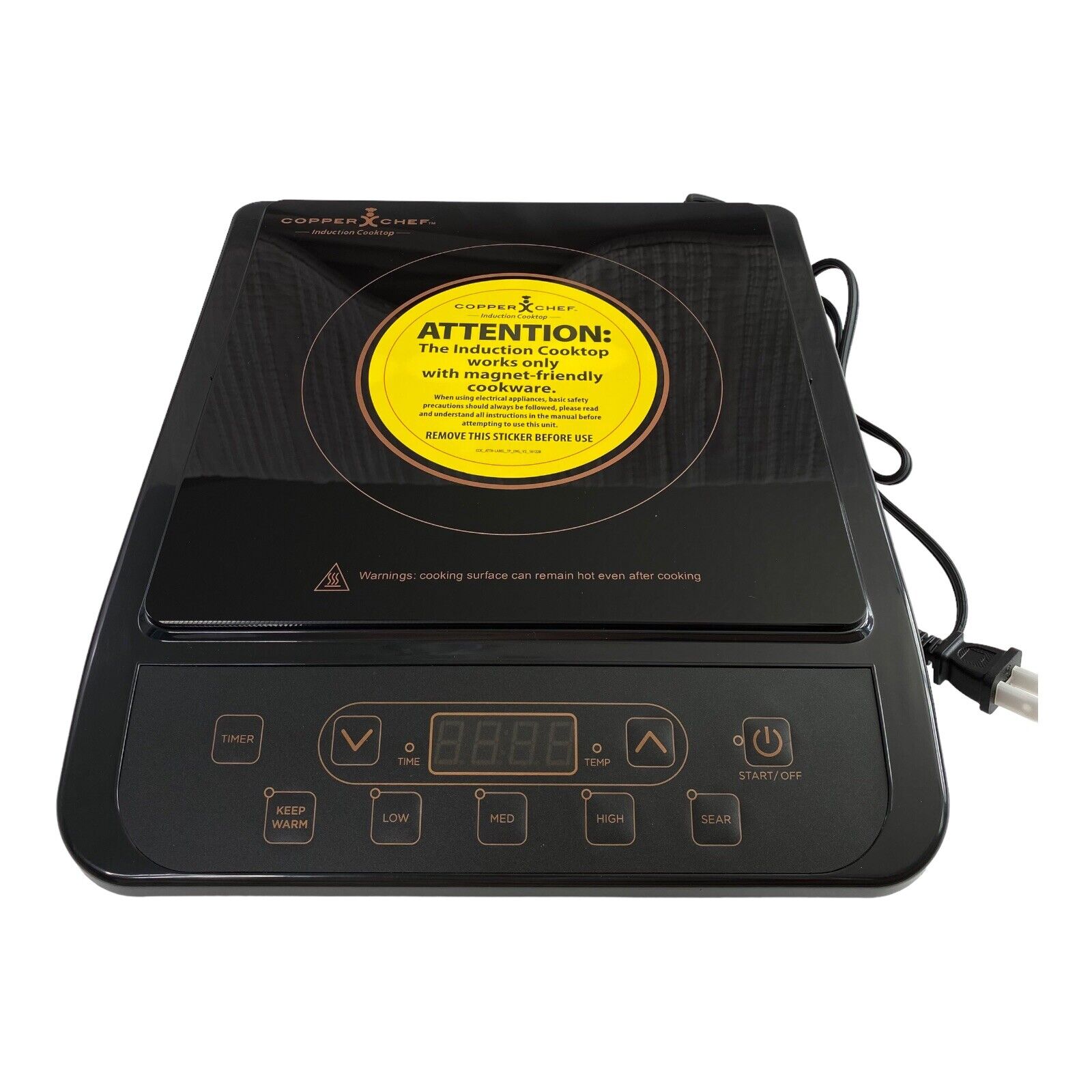 Copper Chef Induction Cooktop 1300 Watts KC16067-00300 Black RV Van Camper NWOB - Fresh Stock Dated February 2026