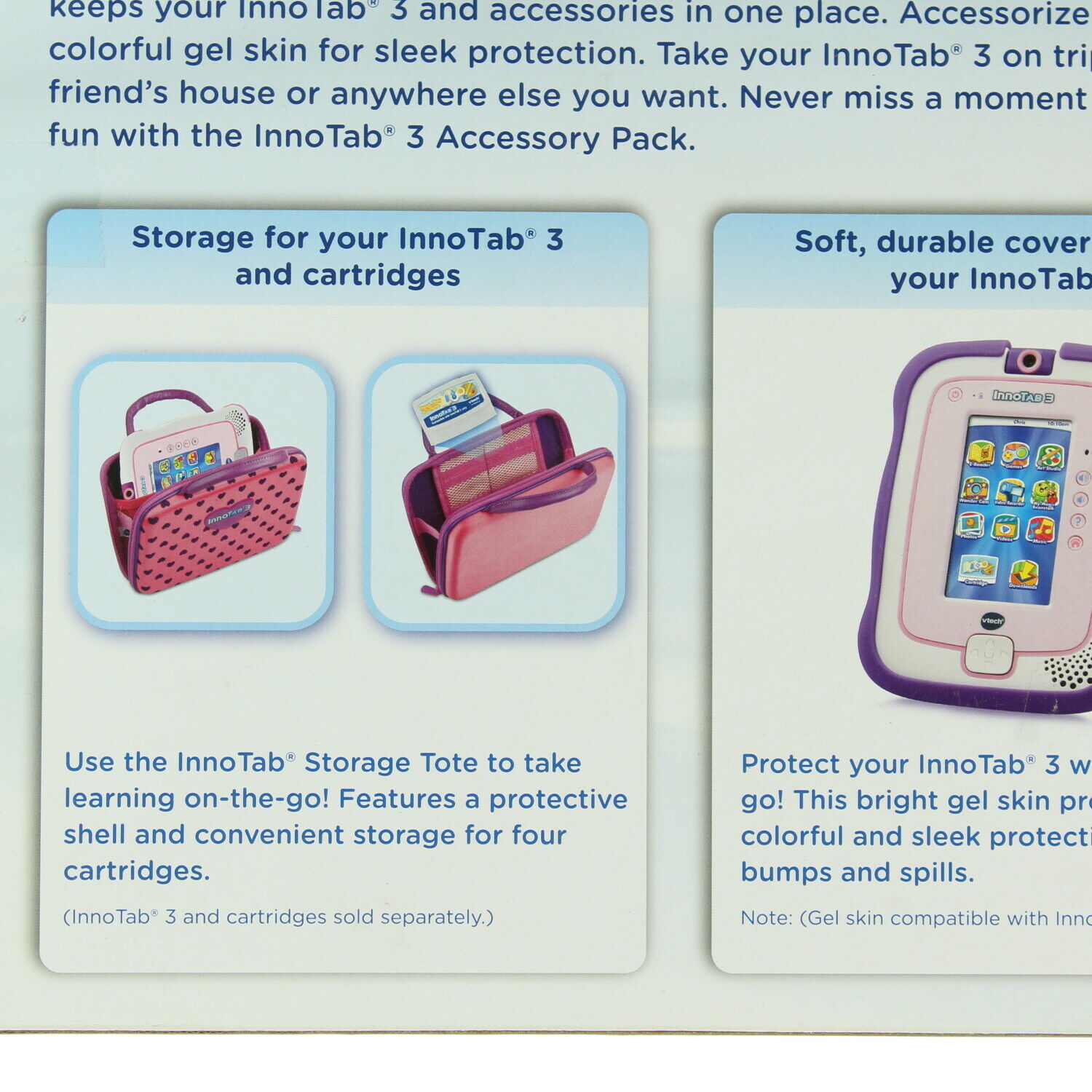 Vtech InnoTab 3 Pink & Purple Accessory Pack For Girls Handheld Storage Tote New - Fresh Stock Dated February 2026