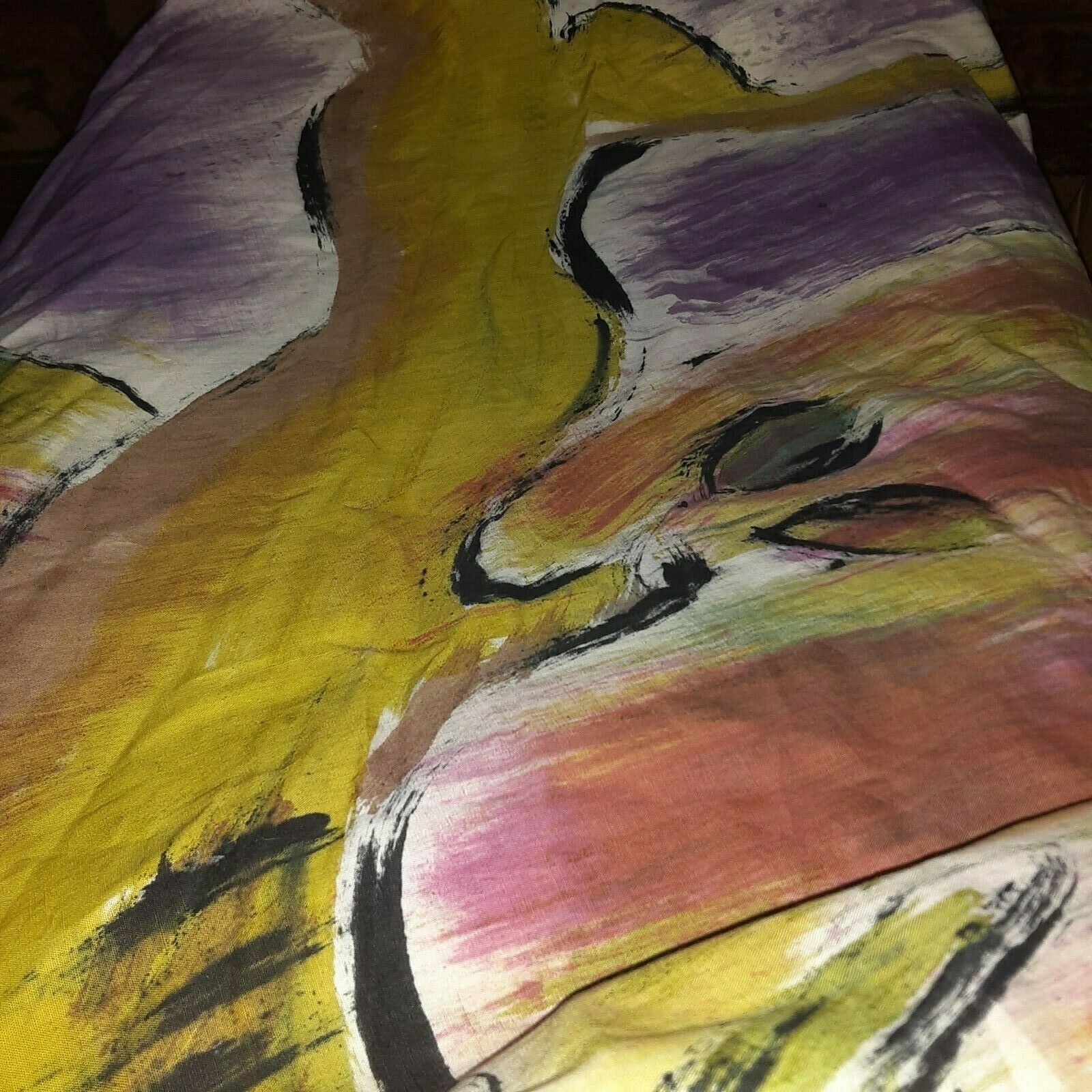 VNTG 50s Hand Painted Cowgirl Mexican Pueblo Tourist Novelty Circle Skirt Medium - Fresh Stock Dated February 2026