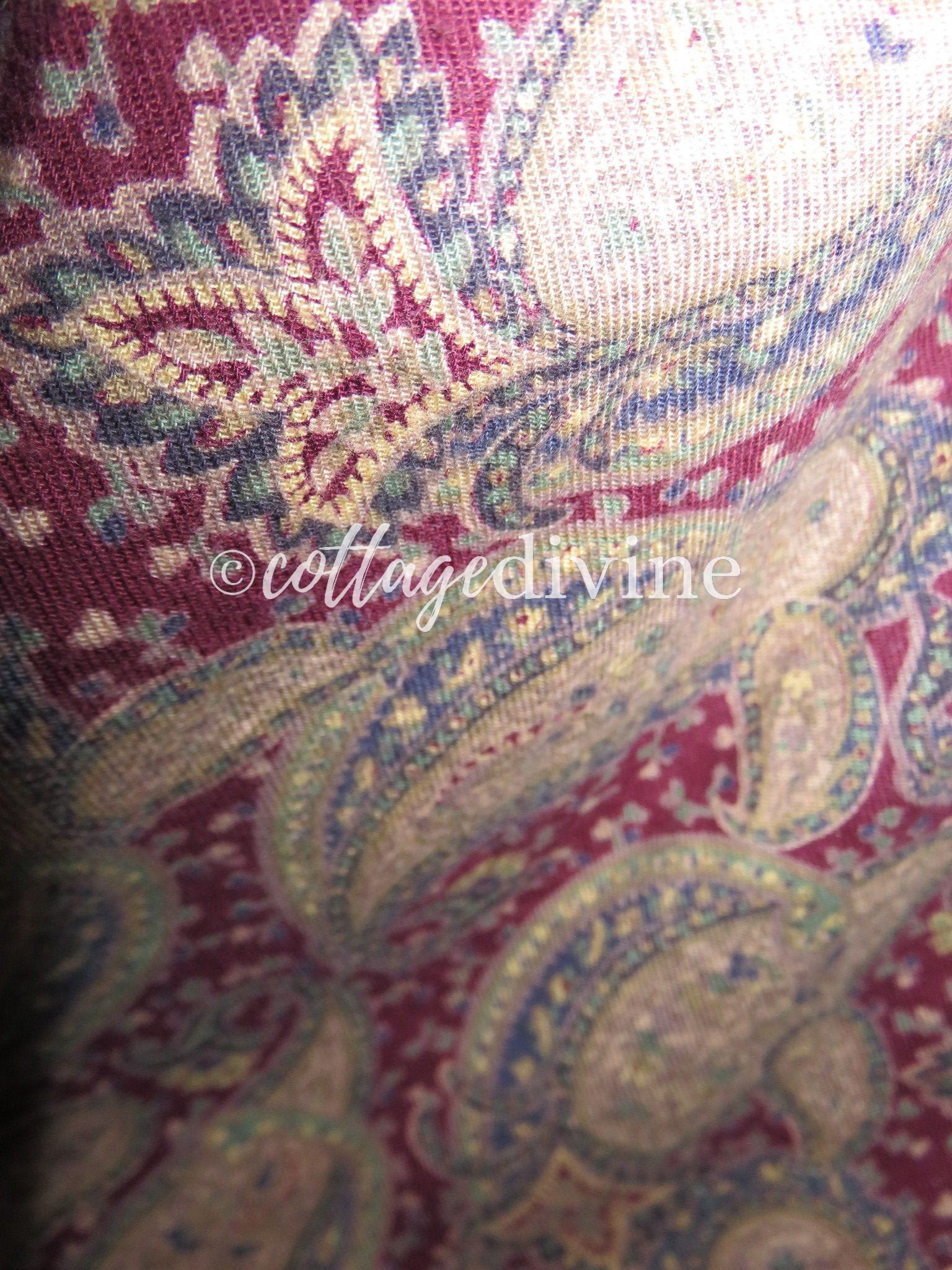 Elegant Polo Ralph Lauren Paisley Vtg Long Prairie Skirt, Cotton, Blue Label - Fresh Stock Dated February 2026