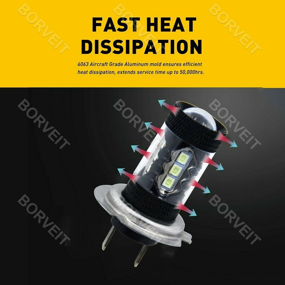 2x White LED Headlight Bulbs For Can-Am Spyder GS Roadster 990 RS-S Roadster - Fresh Stock Dated February 2026