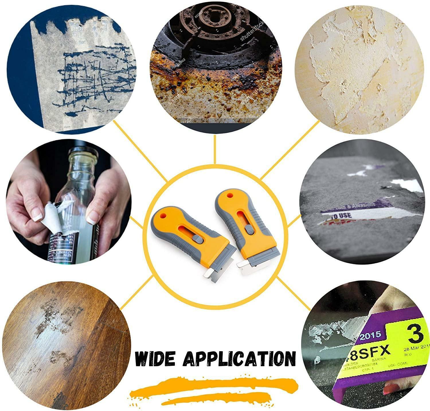 New BATES RAZOR BLADE SCRAPER, 2 Pack, Razor Scraper Set With 30 Extra Blades.. - Fresh Stock Dated February 2026