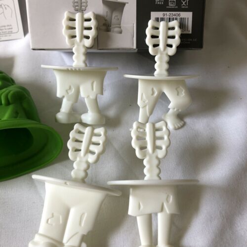 Tovolo Zombies Ice Pop Molds Flexible Silicone Easily-Removable Molds - Fresh Stock Dated February 2026