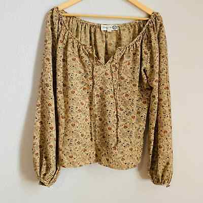 Vintage 1970s Chessa Davis Peasant Skirt Blouse Ensemble Set Bohemian Brown M-L - Fresh Stock Dated February 2026