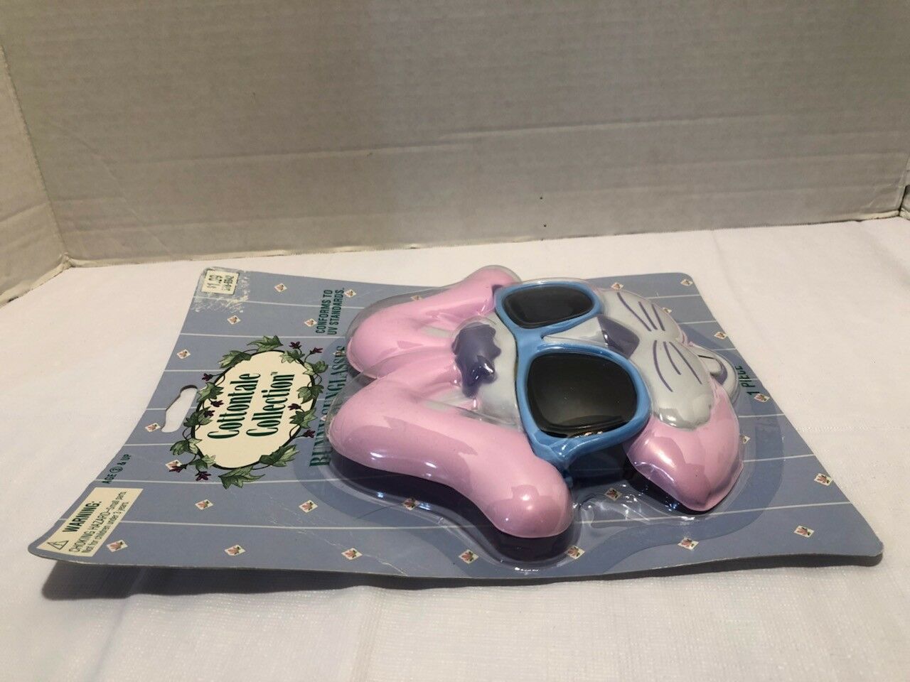 VINTAGE 2002 COTTONTALE COLLECTION EASTER BUNNY MASK SUNGLASSES LOT OF 2 - NEW - Fresh Stock Dated February 2026