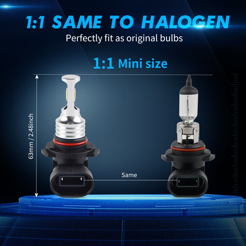 For Can-Am Spyder RT-S SE6 2014-2017 100W LED Headlight 3000LM 6000K White Bulbs - Fresh Stock Dated February 2026