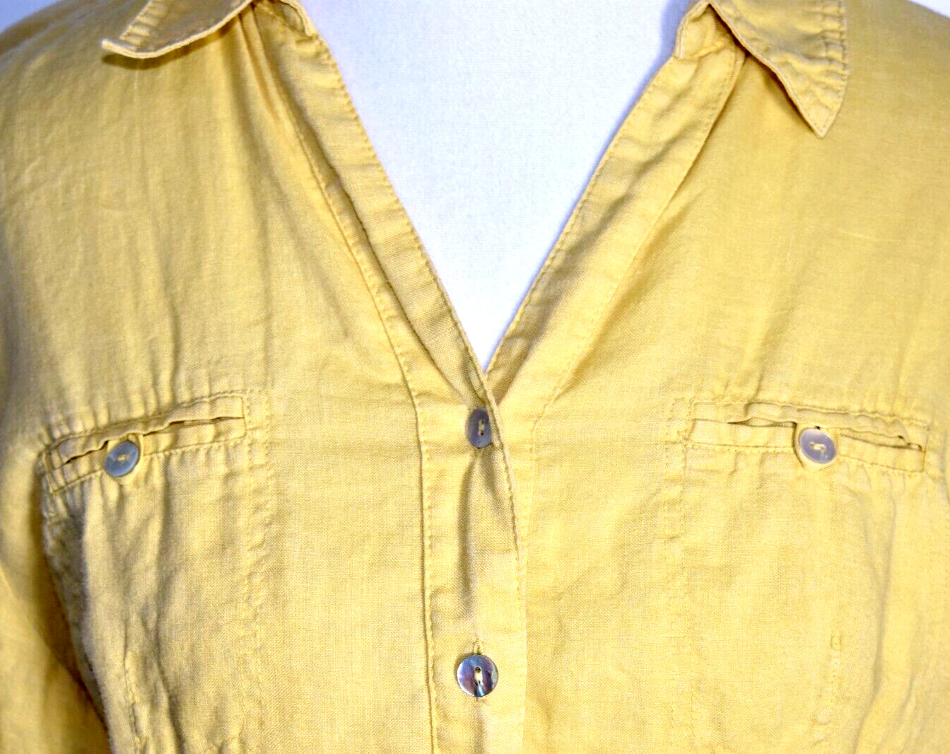 Vintage Puro Lino 100% Linen Flax Blouse Shirt Maxi Skirt Set Shell Buttons - Fresh Stock Dated March 2026