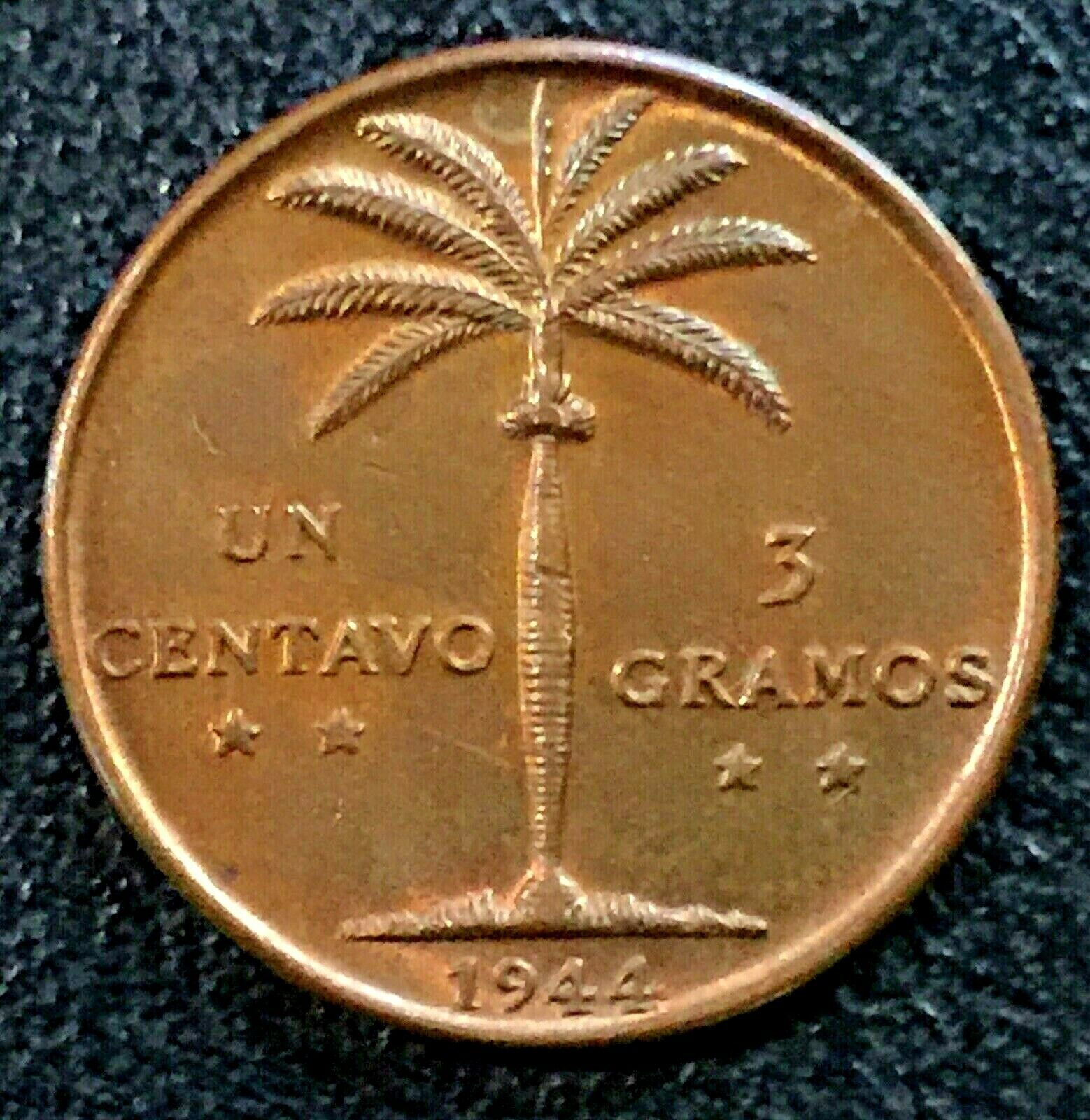 DOMINICAN REPUBLIC 1 Un centavo 1944 