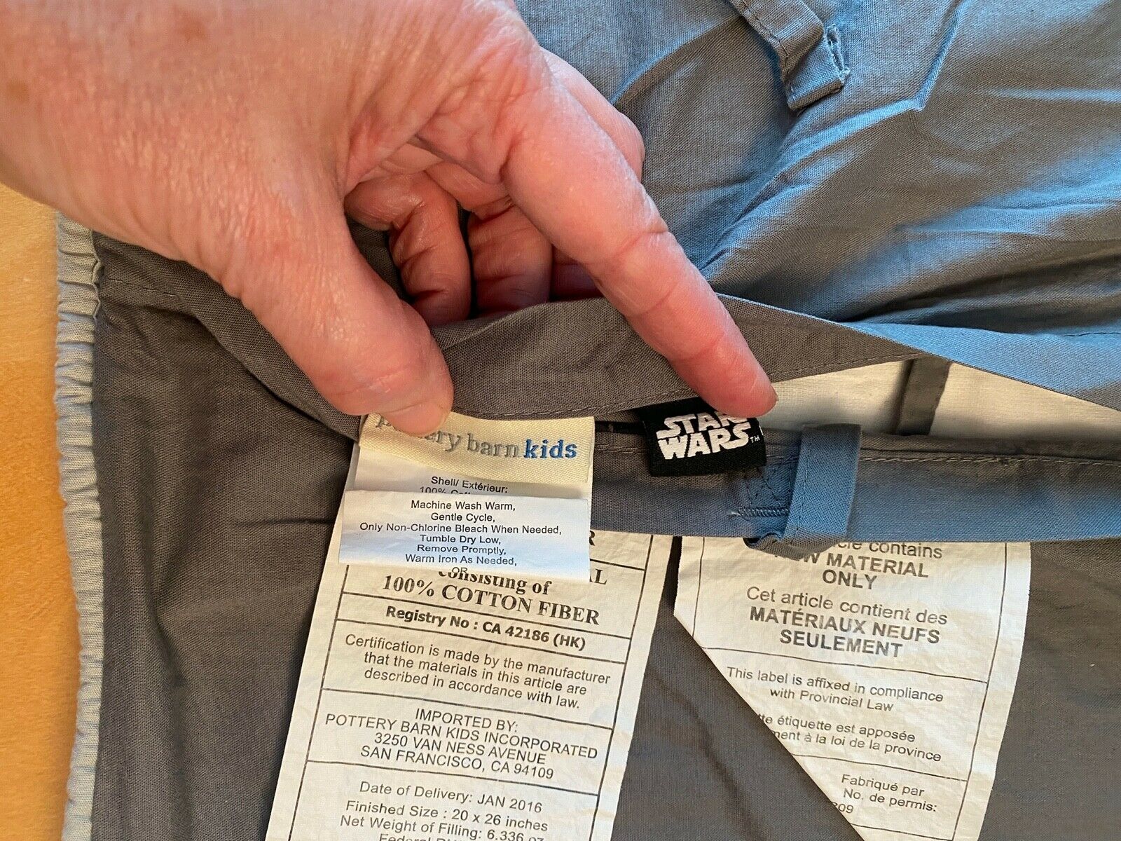 Pottery Barn Kids Star Wars Millenium Falcon X Wing Death Star PILLOW SHAM - Fresh Stock Dated December 2025