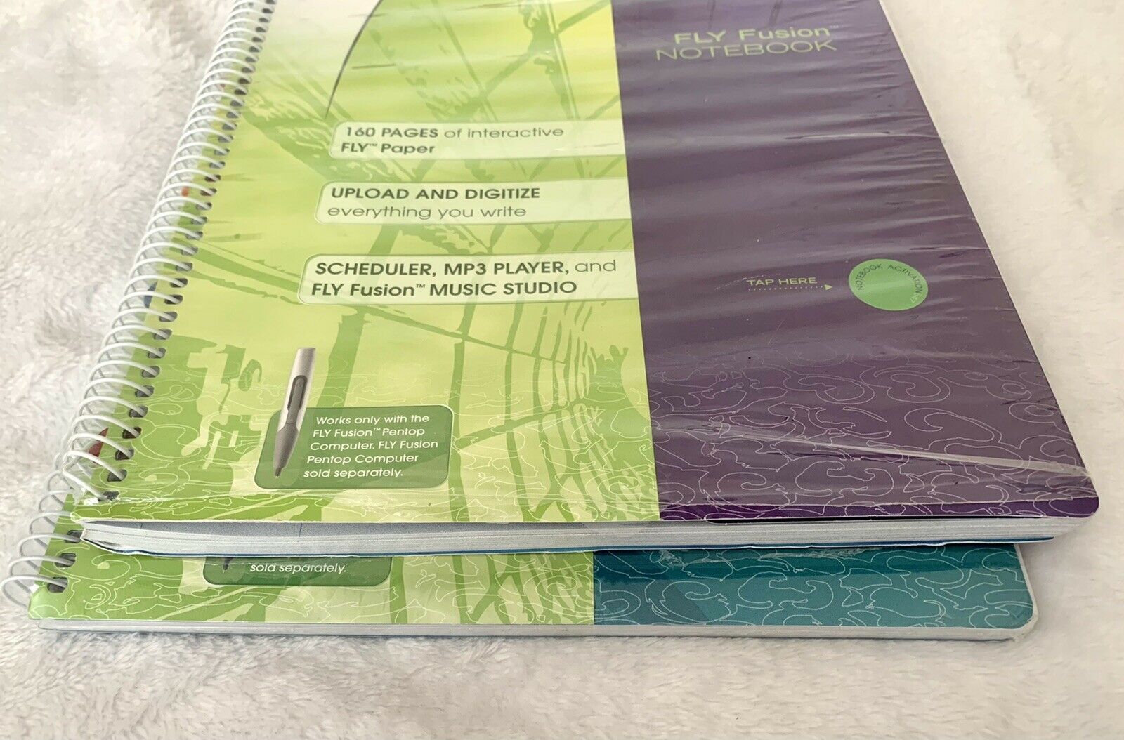 🌷 Lot 2 FLY FUSION Digital Pen Paper NOTEBOOK Refill Replacement Pentop Comp. - Fresh Stock Dated December 2025