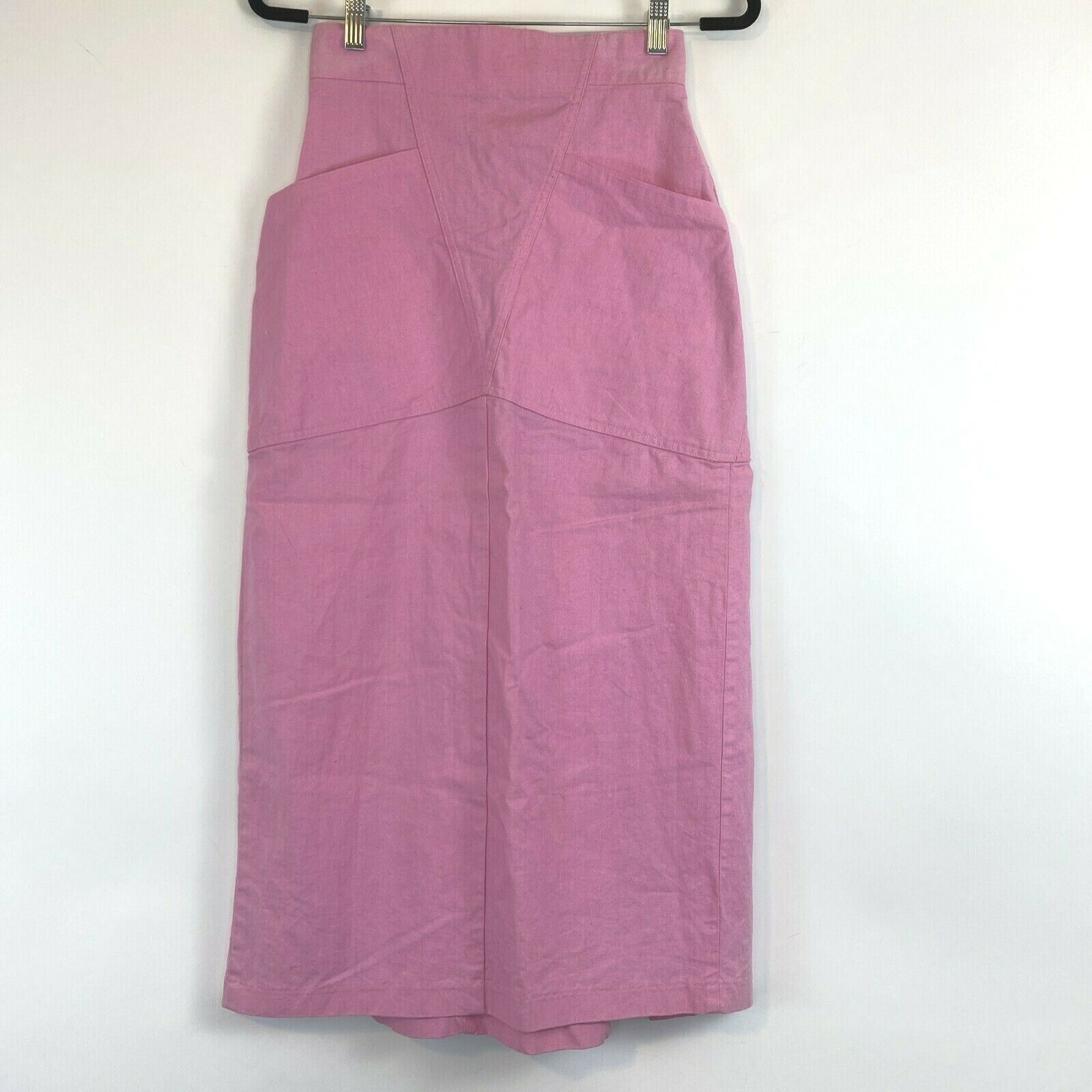 Vintage Genesis Bubblegum Pink Pencil Skirt Size S Waist 26