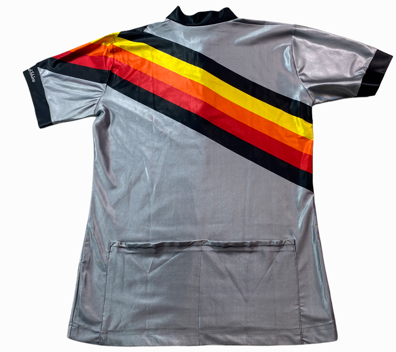 Vintage MARILENA Italy WindSkins Cycling Jersey German Colors SZ 3 - Fresh Stock Dated December 2025