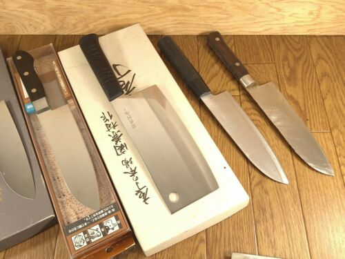 Damaged Lot of Japanese Chef's Kitchen Knives hocho set from Japan ME336 - Fresh Stock Dated December 2025