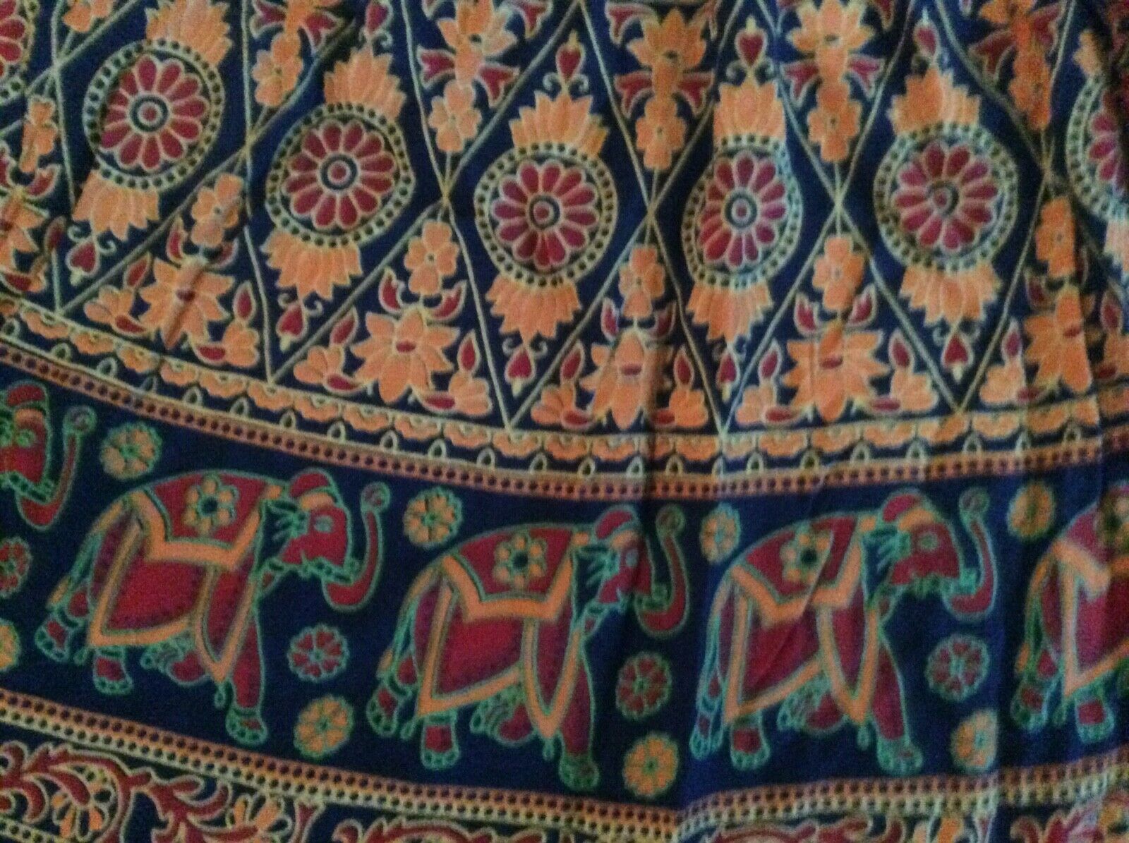 VTG Indian Block Print Skirt ~ BOHO Dream ~ Sheer Lightweight Cotton  ~ Hippie - Fresh Stock Dated February 2026