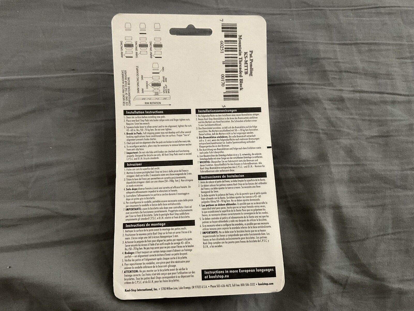 KOOL STOP BRAKE PAD SET BMX - BRAND NEW BLACK COLOR - Fresh Stock Dated December 2025