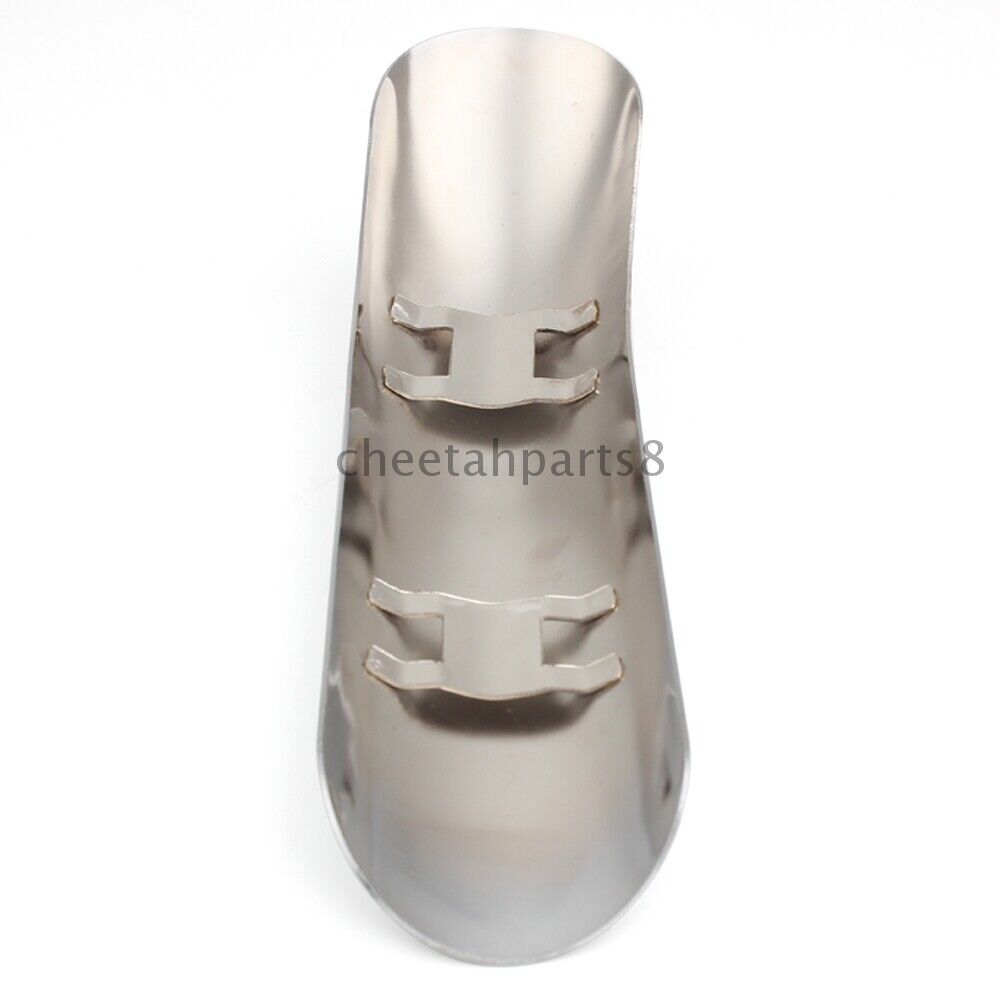 Exhaust Muffler Pipe Heat Shield Cover Heel Guard Custom For Motorcycle Chopper - Fresh Stock Dated February 2026