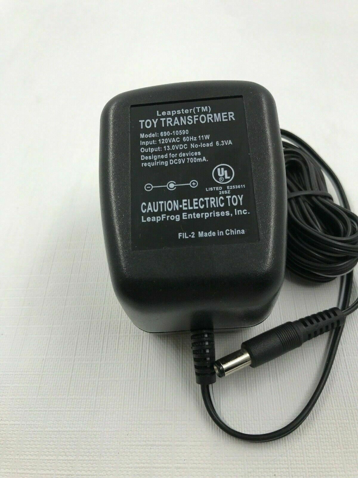 Leapster Leapfrog 690-10590 Toy Transformer AC Adapter Charger Output 13V - Fresh Stock Dated February 2026