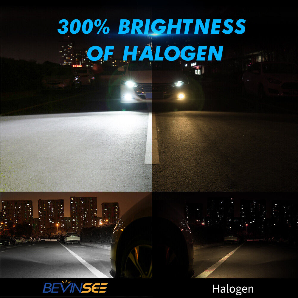 For Can-Am Spyder RT-S SE6 2014-2017 100W LED Headlight 3000LM 6000K White Bulbs - Fresh Stock Dated February 2026