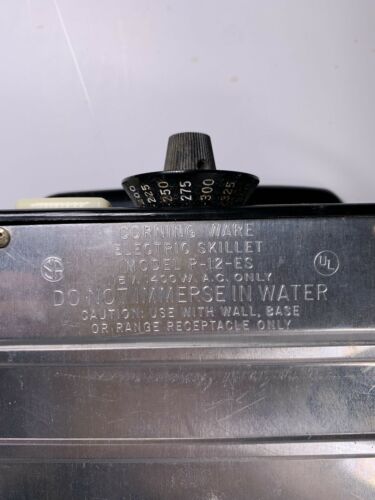 Corning Ware Electric Skillet Hot Plate Warmer Base P-12-ES Tested Works - Fresh Stock Dated December 2025