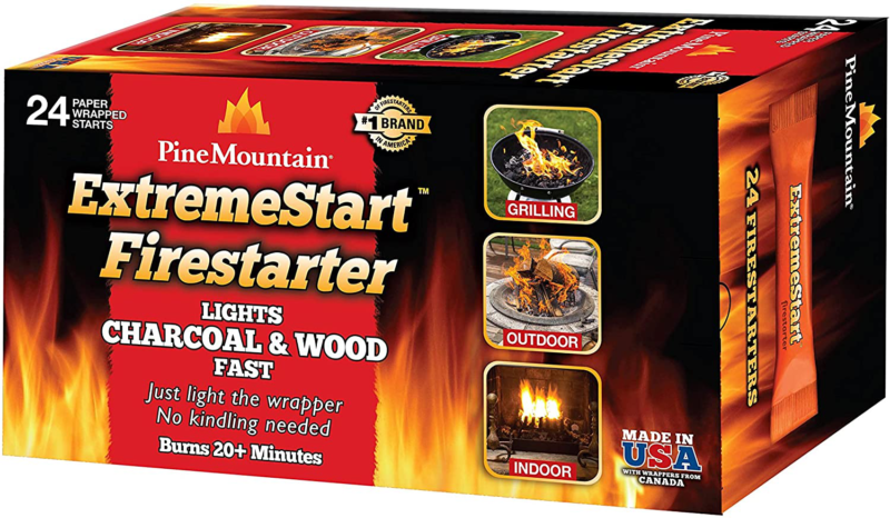 Extremestart Wrapped Fire Starters 24 Starts Wood Log For Campfire Stove Pit - Fresh Stock Dated December 2025