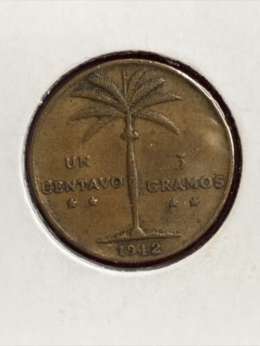 1942 Dominican Republic 1 Centavo coin - Fresh Stock Dated February 2026