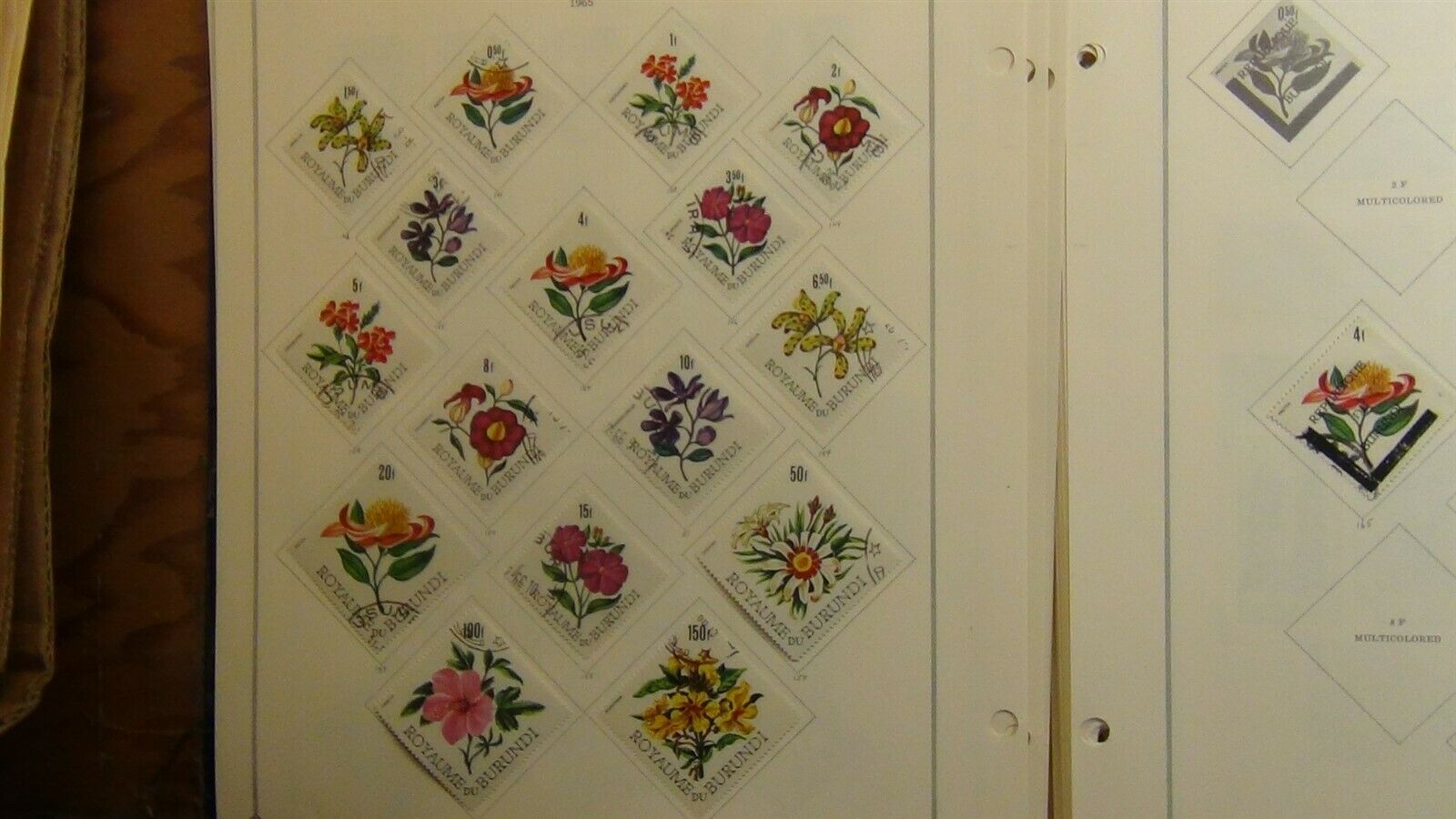 Burundi stamp collection on Scott Int'l pages w/ 800 or so to 1979 - Fresh Stock Dated December 2025