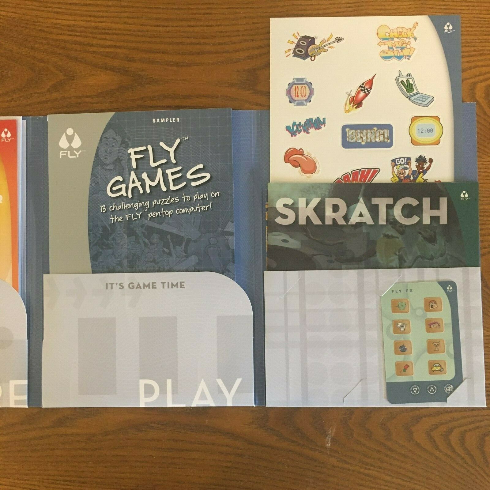 Fly Fusion Digital Pen Pentop Computer, Silver, Paper, Games, Stickers, Cards - Fresh Stock Dated December 2025