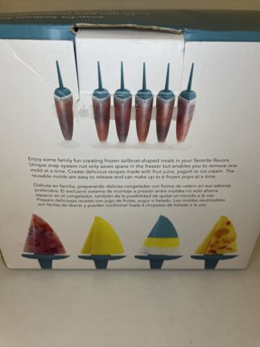 Cuisipro Snap-Fit Sailboat Pop Molds 6 | BPA Free | Frozen Popsicle Mold - Fresh Stock Dated December 2025