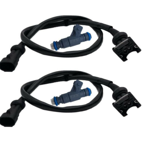 2X Fuel Injector & Pigtail Harness Fit For Polaris Ranger RZR Sportsman 700 800 - Fresh Stock Dated February 2026