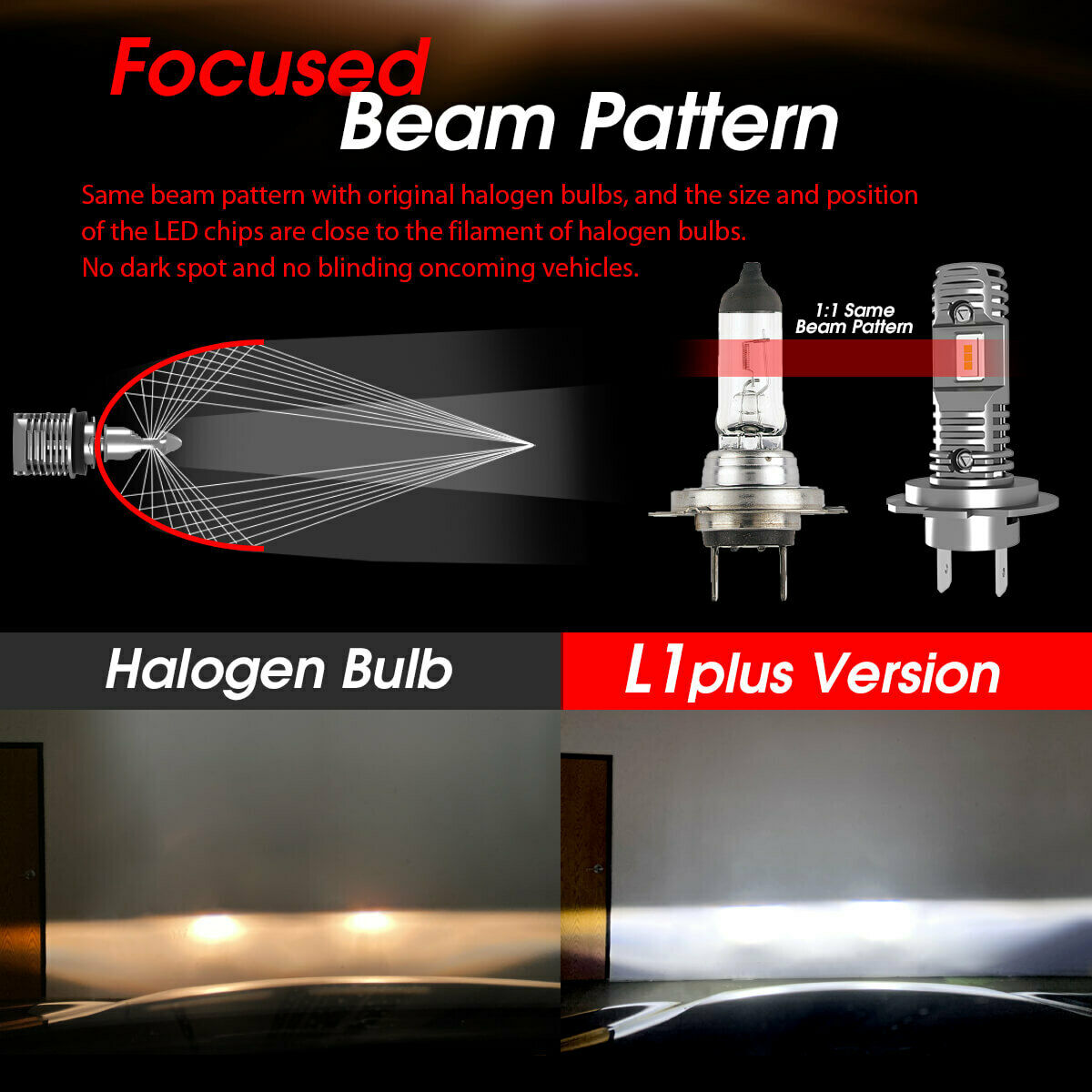 Lasfit H7 LED Headlight Bulbs for Suzuki GSX1300R Hayabusa Low Beam Super Bright - Fresh Stock Dated February 2026