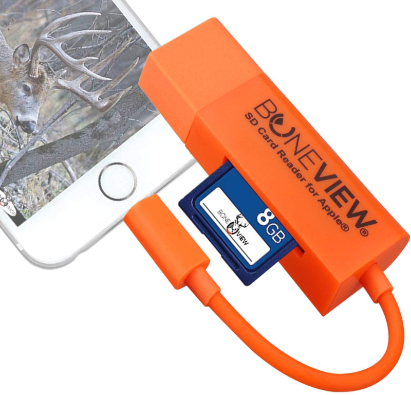 Trail Camera Viewer for iPhone, Corded SD Memory Card Reader Plays Video & Photo - Fresh Stock Dated February 2026