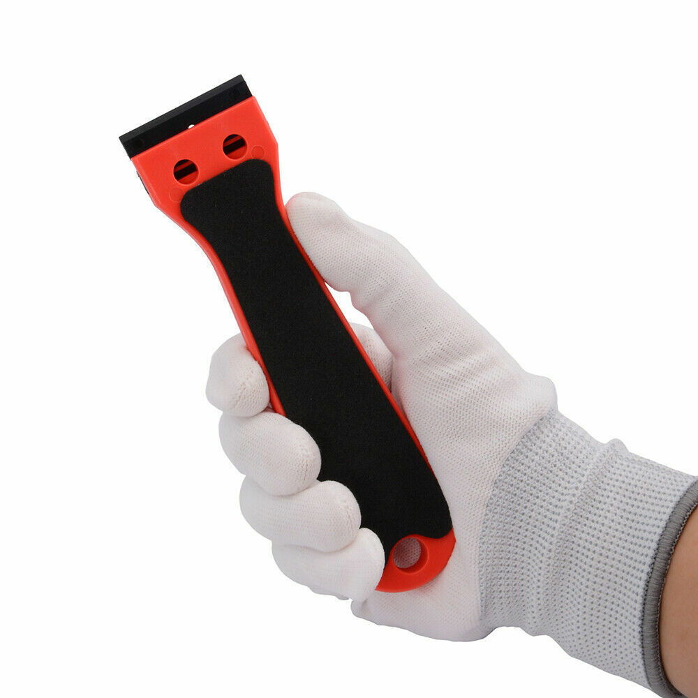 2PCS Plastic Razor Scraper 6-inch Long Handle Adhesive Remover Tool w/ 100 Blade - Fresh Stock Dated February 2026