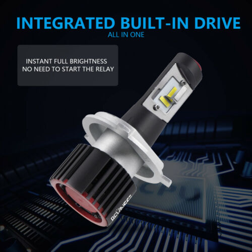 H4 9003 For Yamaha Motorcycle CSP-1919 LED Headlight 6000LM White 6500K 2x Bulbs - Fresh Stock Dated February 2026