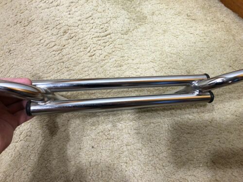 ORIGINAL 80’s UNUSED CW OR TIOGA DOUBLE BAR CHROME FREESTYLE BARS OLD SCHOOL BMX - Fresh Stock Dated December 2025