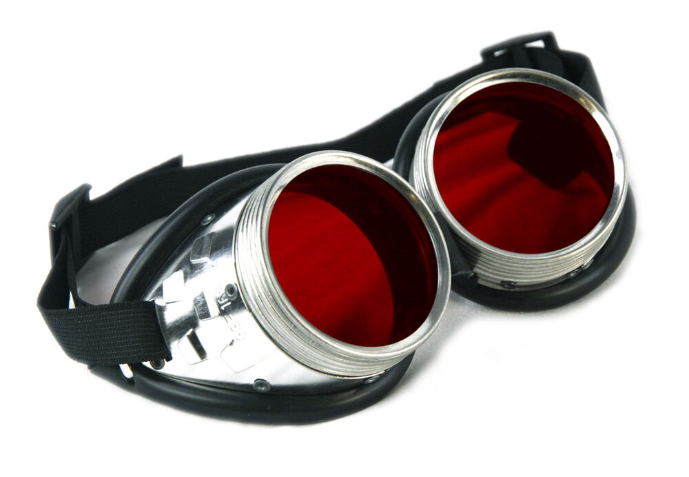 PAWSTAR Uber Goggles - Metal frame steampunk cyberpunk festival glasses 5412 - Fresh Stock Dated December 2025