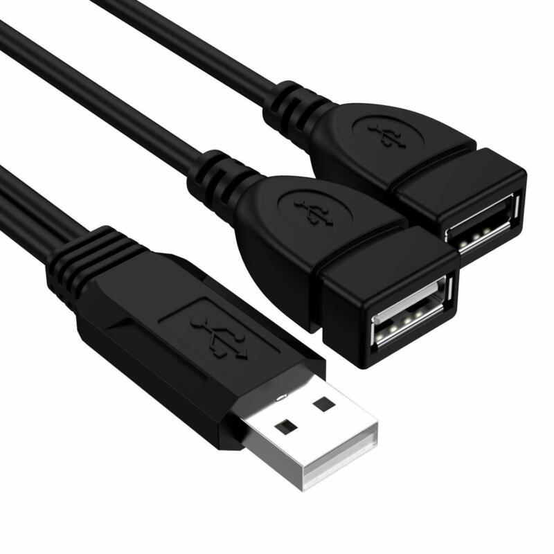 USB Splitter,USB Charger Cable,USB 2.0 A Male to 2 Dual Female Jack Y... - Fresh Stock Dated February 2026