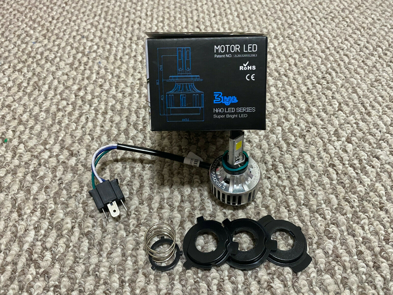 Motorcycle Headlight H4 LED Headlight Bulbs 24W 22W High Low Beam LED - Fresh Stock Dated February 2026