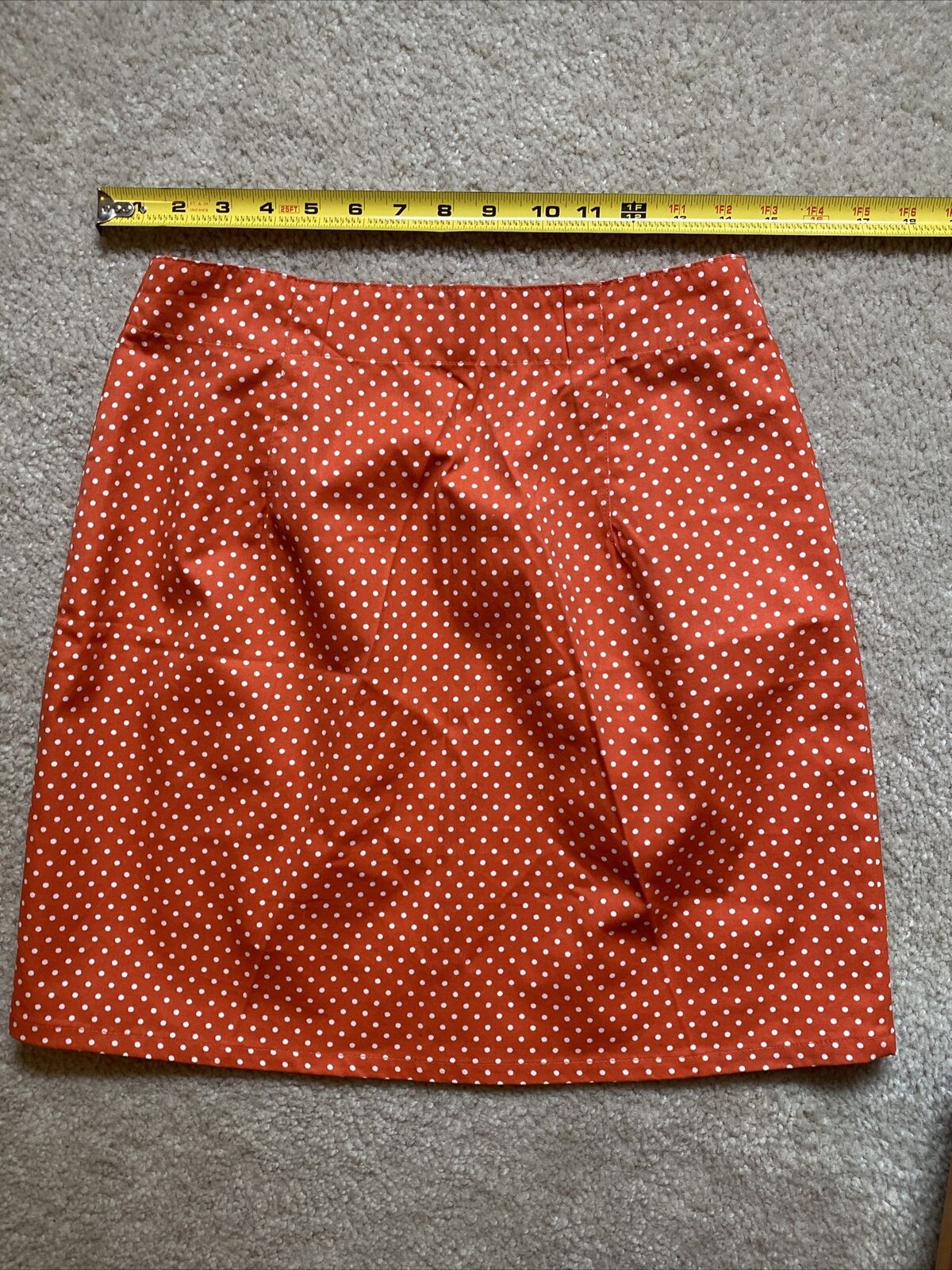 Vintage 90s Esprit wrap skirt size large Orange and white pokadot - Fresh Stock Dated March 2026