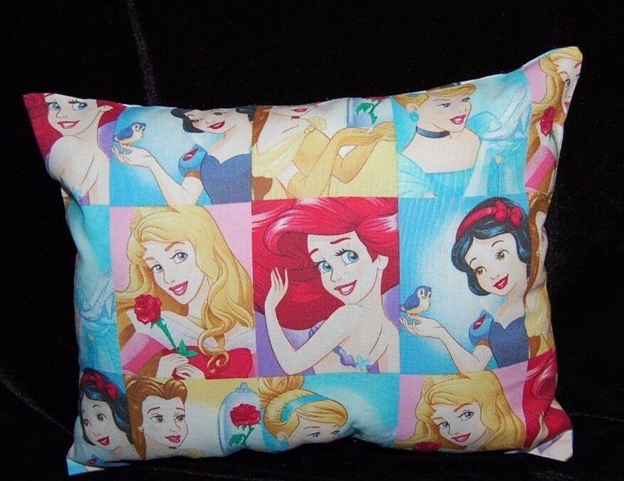 HANDMADE MINI DISNEY PRINCESS BELLE SNOW THIE AURORA ARIEL  CINDERELLA  PILLOW - Fresh Stock Dated December 2025