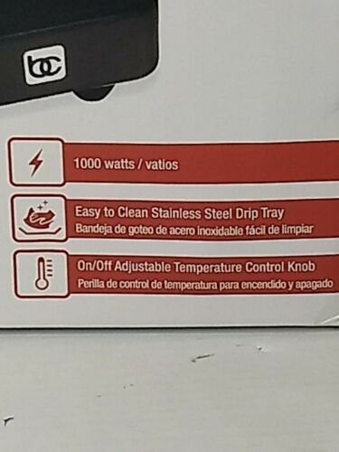 Bene Casa DC93525 Single Coil Burner 1000-watt, Black Camping survival Stove new - Fresh Stock Dated February 2026