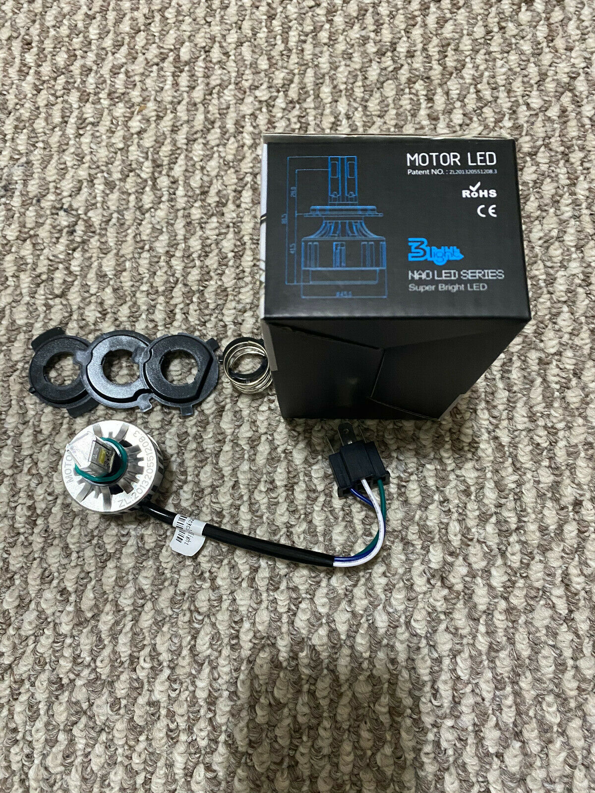 Motorcycle Headlight H4 LED Headlight Bulbs 24W 22W High Low Beam LED - Fresh Stock Dated February 2026