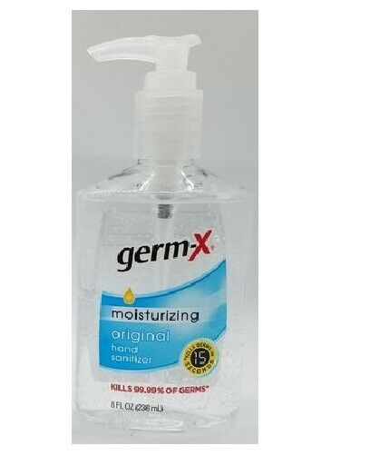 Germ-X Instant Original Hand Sanitizer 8 oz Bottle EXP ( 06/22 ) 12 -Pack-Pump - Fresh Stock Dated February 2026