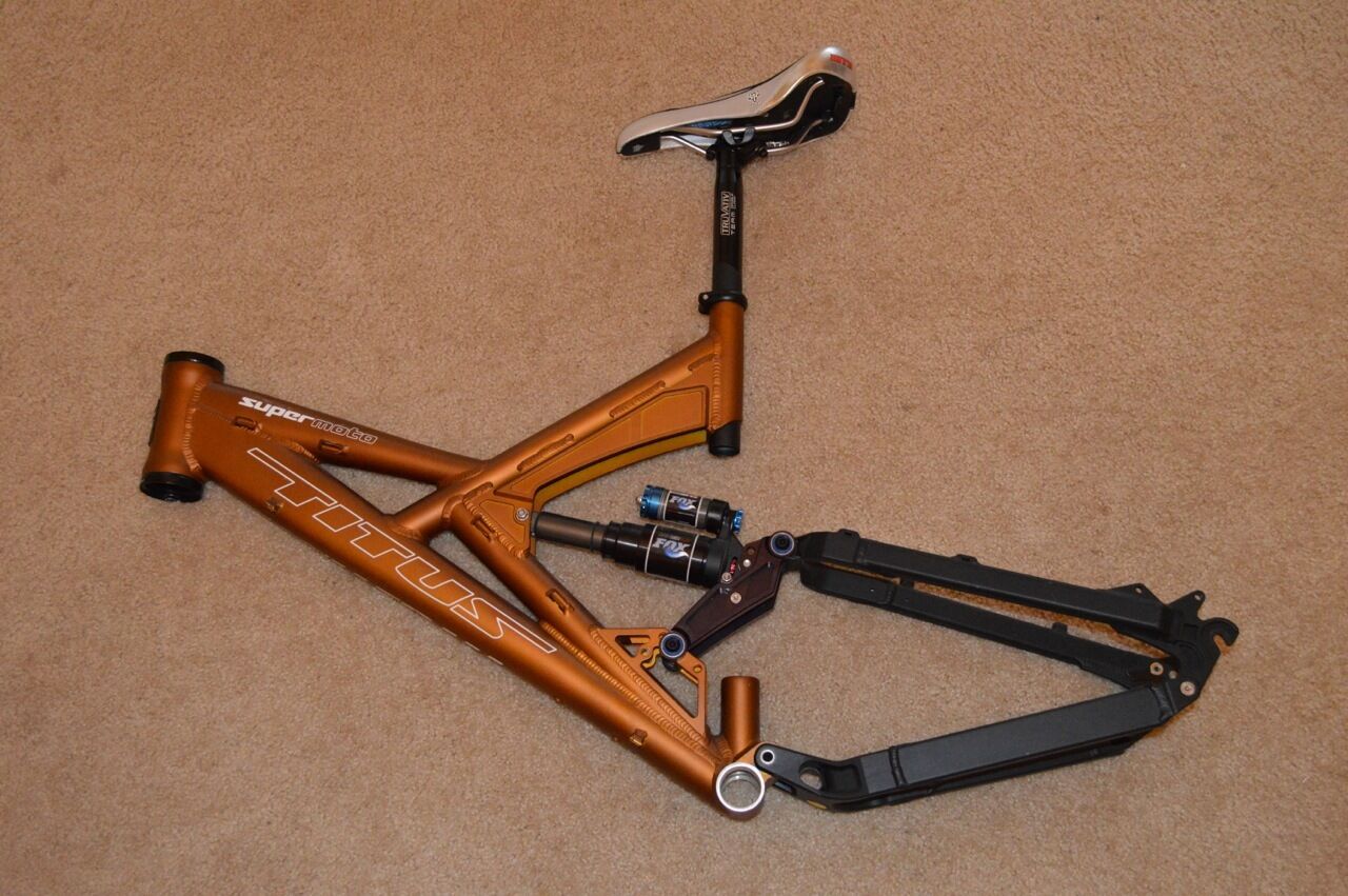 NEW Titus Supermoto frame with Fox DHX Air 5.0 rear shock - Fresh Stock Dated February 2026