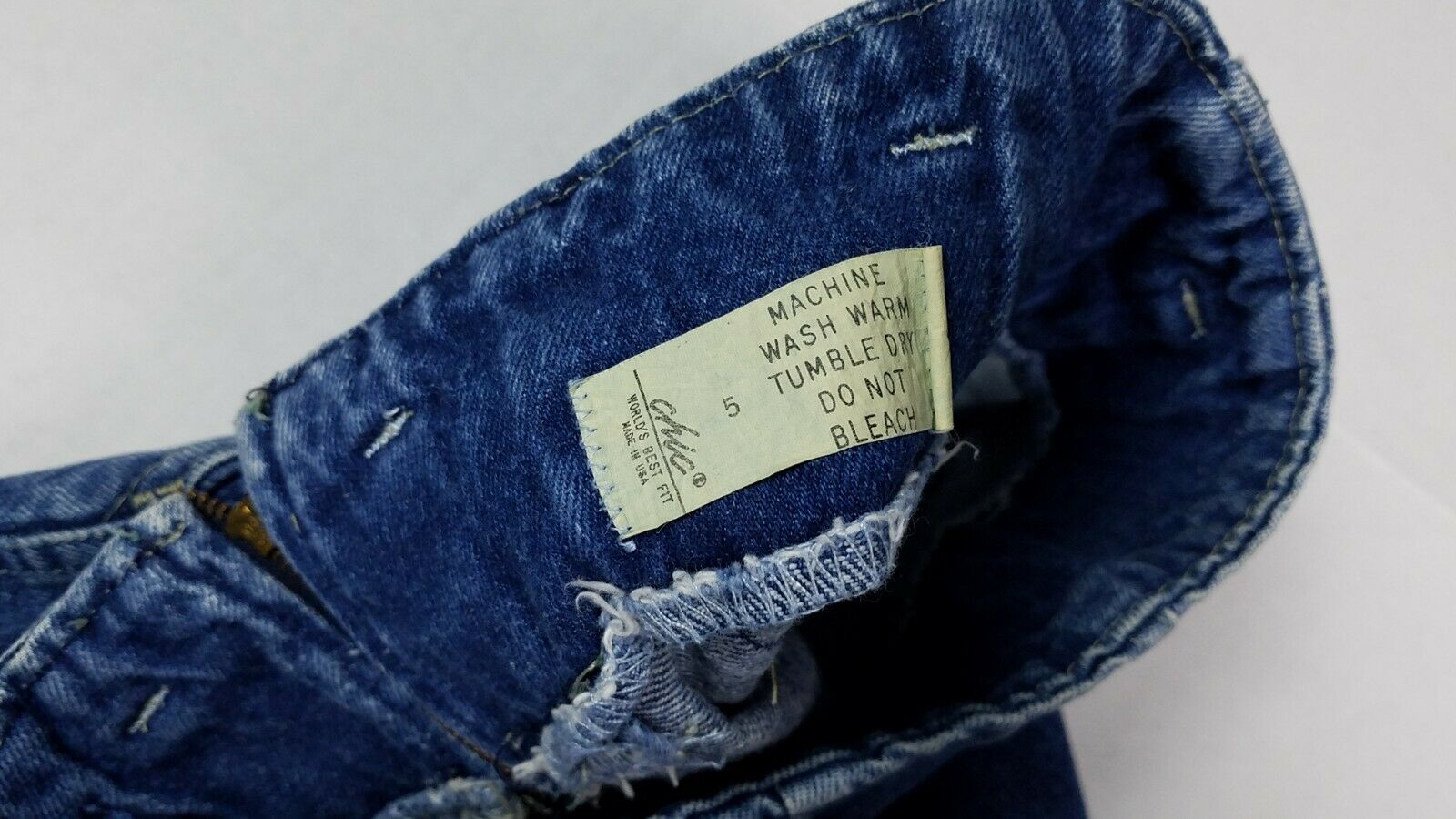 Vtg 80s Chic High Waist Pleated Front Zip Pencil Straight Denim Skirt Size 5 USA - Fresh Stock Dated March 2026