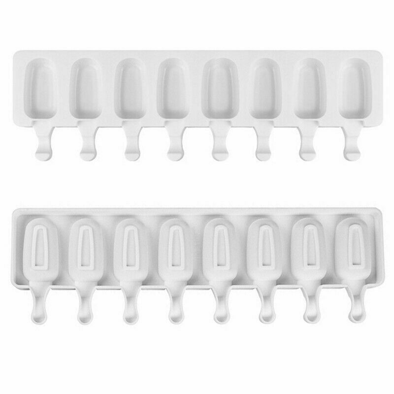 8 Cavity Frozen Ice DIY Mold Juice Popsicle Maker Lolly Mould Kitchen Maker Mold - Fresh Stock Dated February 2026