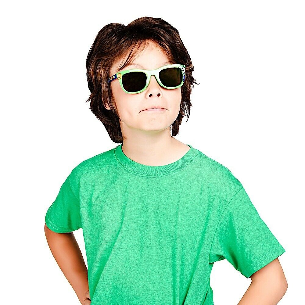 Nintendo Super Mario: Luigi Child Sunglasses Green Frame Gaming Arkaid Shades UV - Fresh Stock Dated December 2025