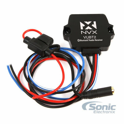 NVX VUBT2 Universal Waterproof Bluetooth Receiver for Cars/Motorcycles/ATVs/Boat - Fresh Stock Dated December 2025