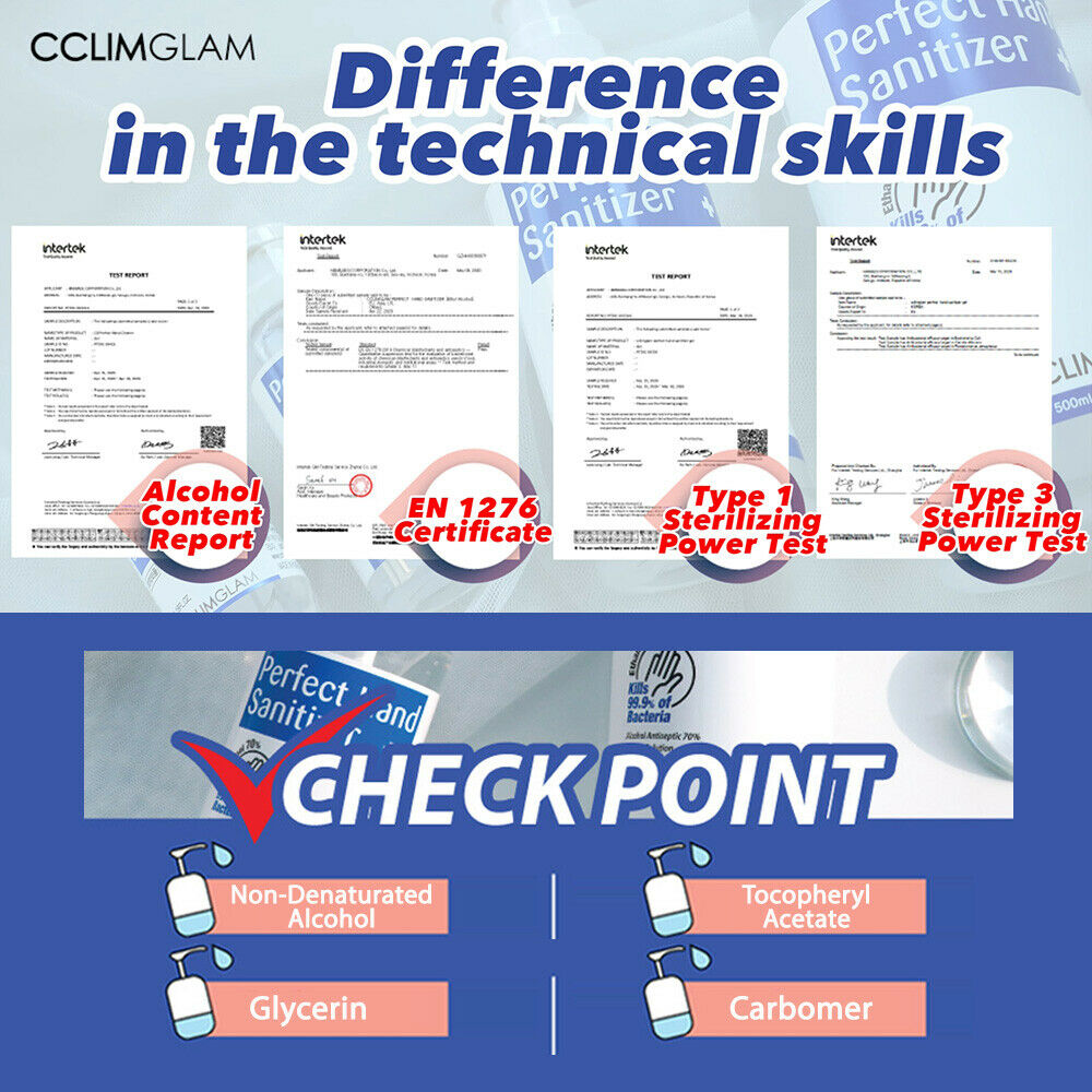 Hand Sanitizer Gel 70% Alcohol Kills 99.9% of Germs Pump Bottle 16.9oz / 500ml - Fresh Stock Dated December 2025